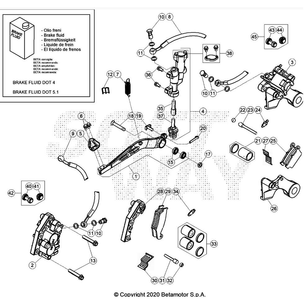 Beta RX300 24 Bremsen Ersatzteile Beta RX300 24 Bremsen Ersatzteile